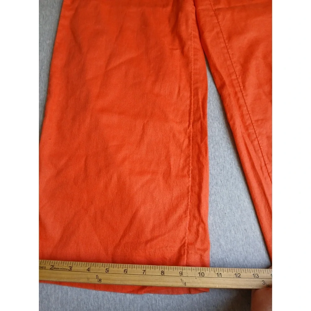 Banana Republic Pants Small Linen Wide Leg Resort Beach Cruise Boho Coral